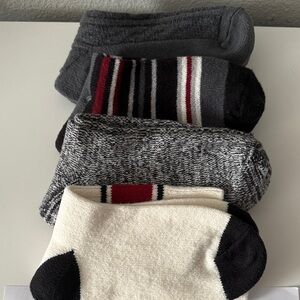 Happy Socks Men's Casual Socks - Gray, Black, White, Red